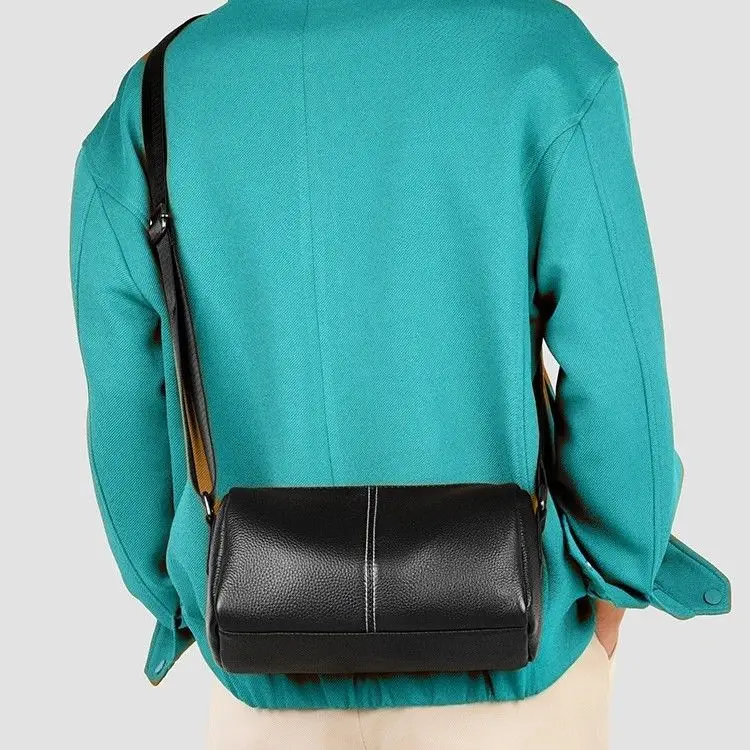 

2025 New Luxury Men's Handbags Cow Genuine Leather Fashion Male Shoulder Bag Real Natural Leather Crossbody Bag Messenger Bags