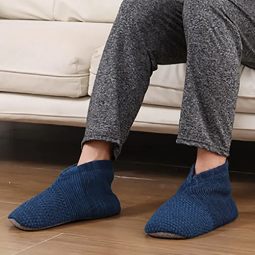 Lamb Wool Socks Ankle Tube Winter Floor Socks Non-slip Coral Fleece Thicken Plush Socks Hosiery Soft Knitted Sleeping Socks Men