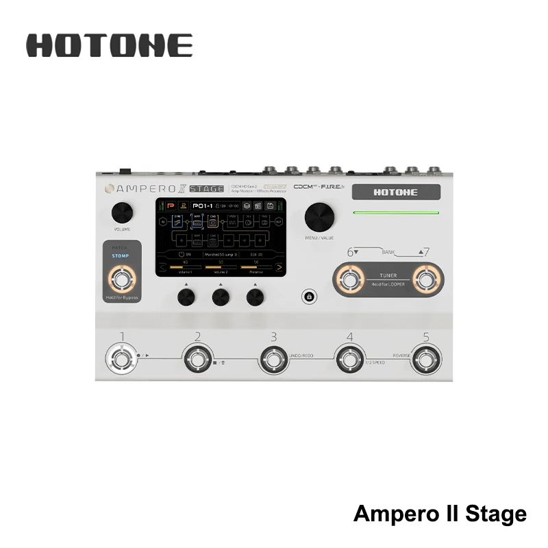 

Hotone Ampero II Stage Amp Modelling Trial DSP Effects Processor Guitar Effect Pedal Guitar Accessories