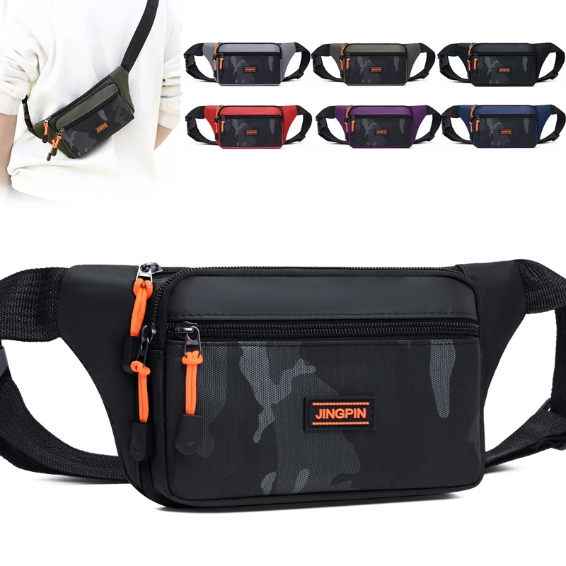 

Нагрудная сумка, мужская сумка через плечо на одно плечо, большая вместимость, модная маленькая сумка на плечо для спорта и отдыха на открытом воздухе, большая вместимость