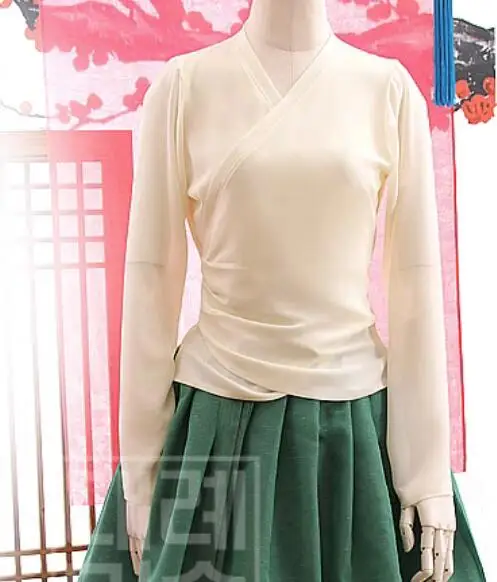

Korean Hanbok Tops Women Flok Dance Shirt Spring Tradition