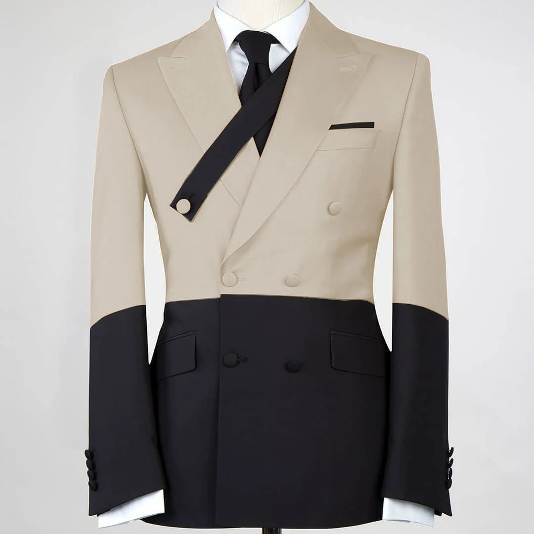 

Customized Peak Lapel Suits for Men Single Blazer Luxury Classic Tuxedo Suits for Men 2025 New Men's Suit for Wedding Business
