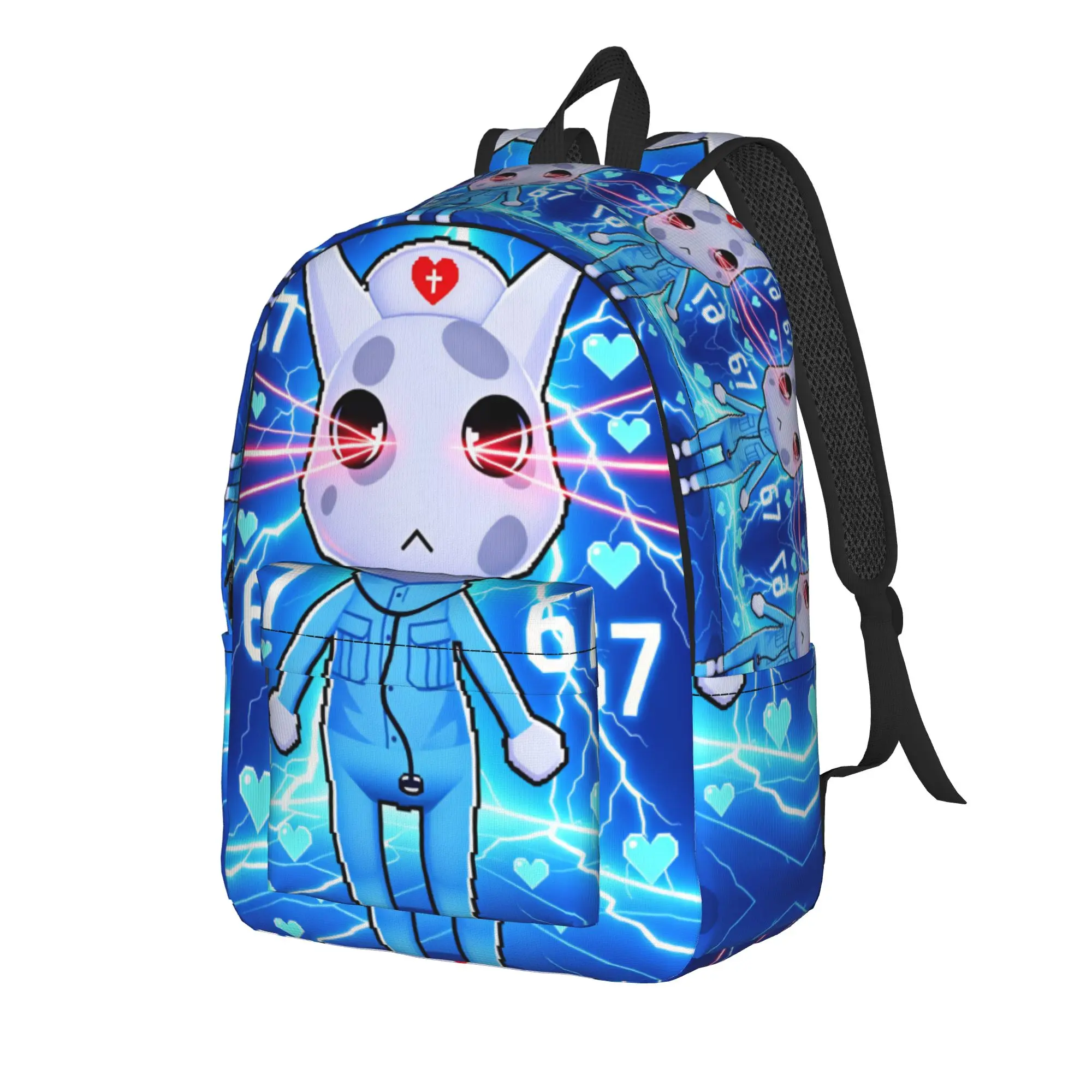 Animal Hospital Backpack  Kawaii Backpacks Teen Trekking Print School Bags Custom Rucksack