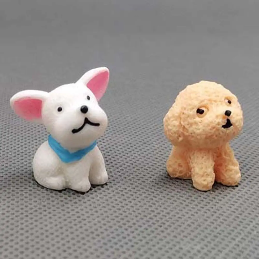 واقعية صغيرة الراتنج الكلاب لطيف الحيوانات DIY بها بنفسك الديكور جرو مصغرة التماثيل نموذج ديكور المنزل الكلب الحلي تررم الحرف #2