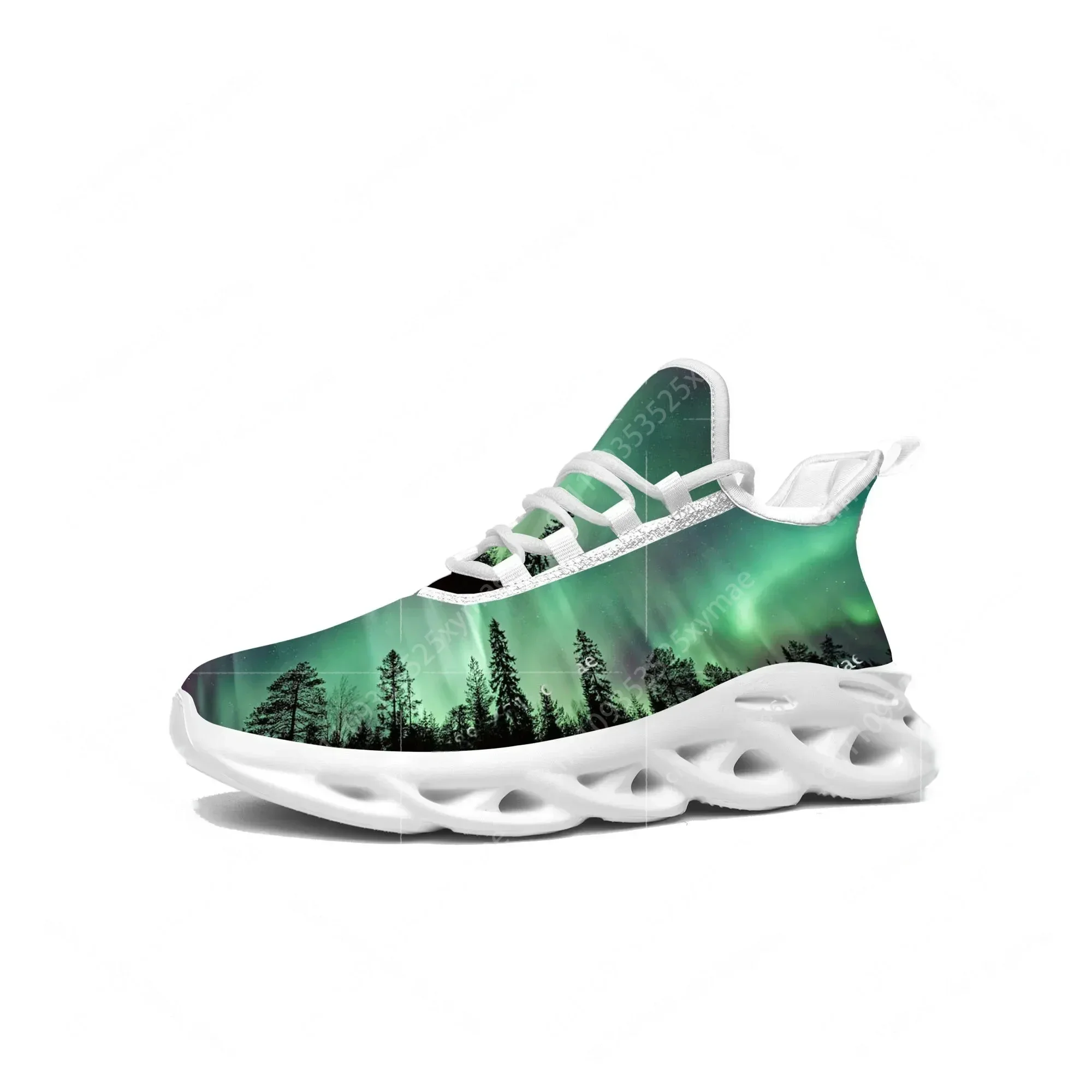 

Кроссовки Northern Lights Flats для мужчин и женщин, спортивная обувь для бега, высококачественные кроссовки с возможностью индивидуальной настройки, обувь на шнуровке с сетчатым верхом
