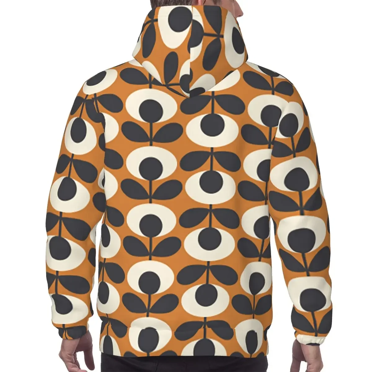 Orla Kiely Flowers Abstract 1 Hoodies Hip Hop Pullover Autumn Winter Men Women Sweatshirts Long Sleeve Tops