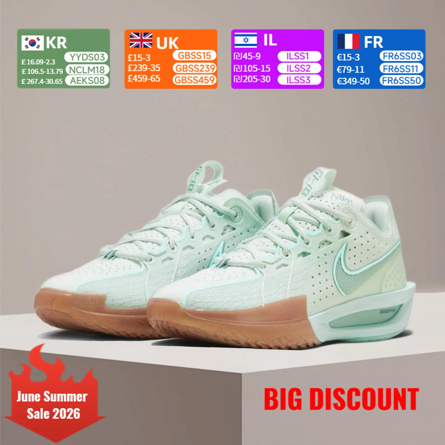 Nike G.T. Cut 3 Easter Edition Lightweight, Soft, Comfortable, Stylish Outdoor Design Men's Low-Top Basketball Shoes DV2918-300