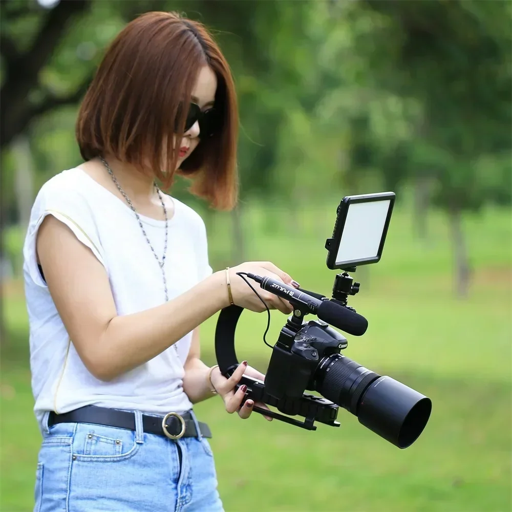 Universal Camera Stabilizer C-shaped Handheld C-frame Photography Stabilizer for DSLR SLR DV Cameras Mobile Phone
