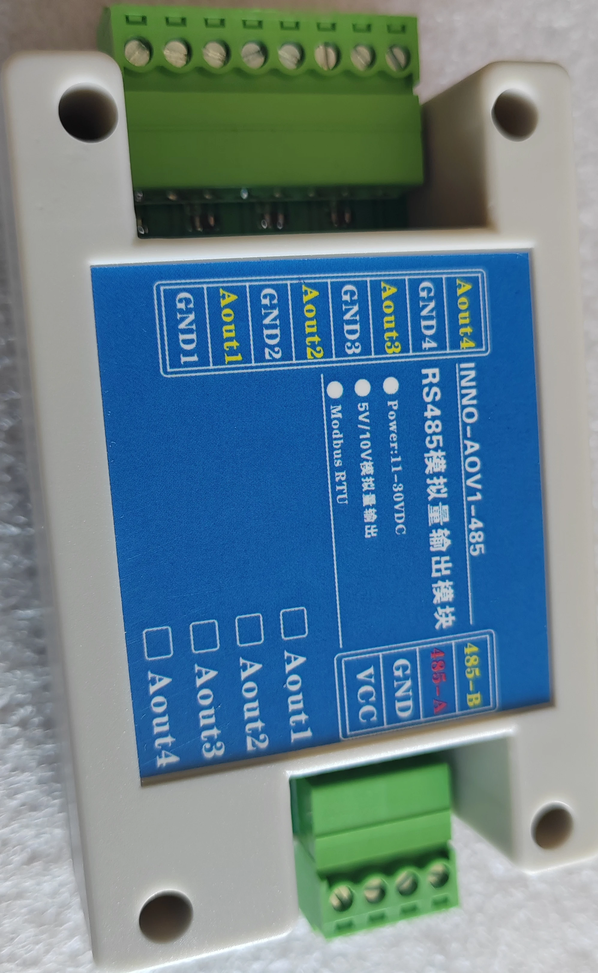 RS485 Analog Output DAC 5V 10V Modbus 4-channel 4-channel
