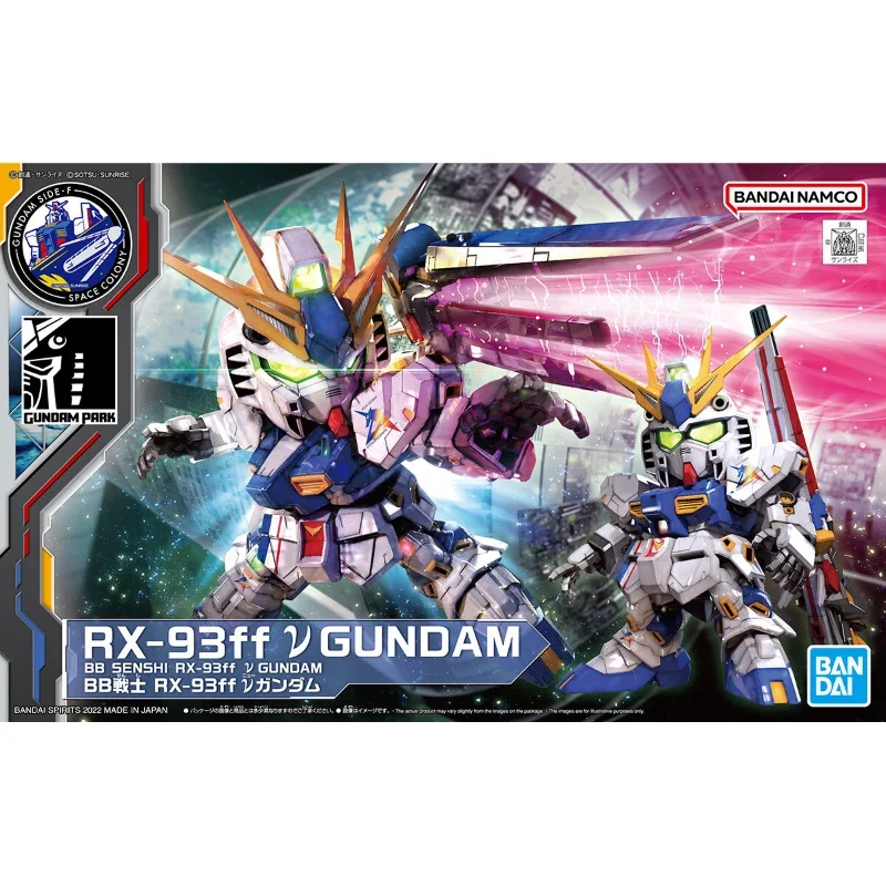 Bandai Original Gundam Model Kit Anime Figure SD RX-93ff V GUNDAM Action Figures Toys Collectible Ornaments Gifts for Children