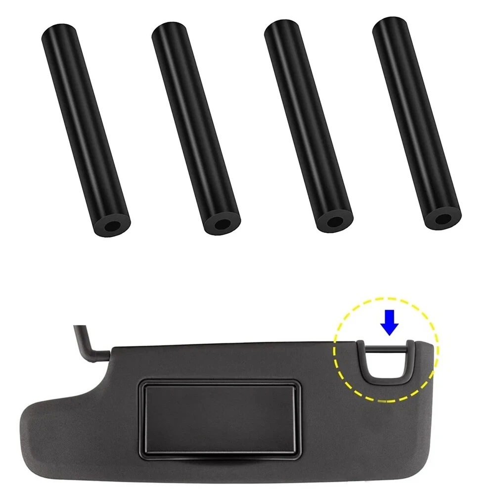 4Pcs Left Right Sun Visor Repair Tube Kit For Jeep For Wrangler For JK 2007-2017 Sun Visor Repair Tube Kit