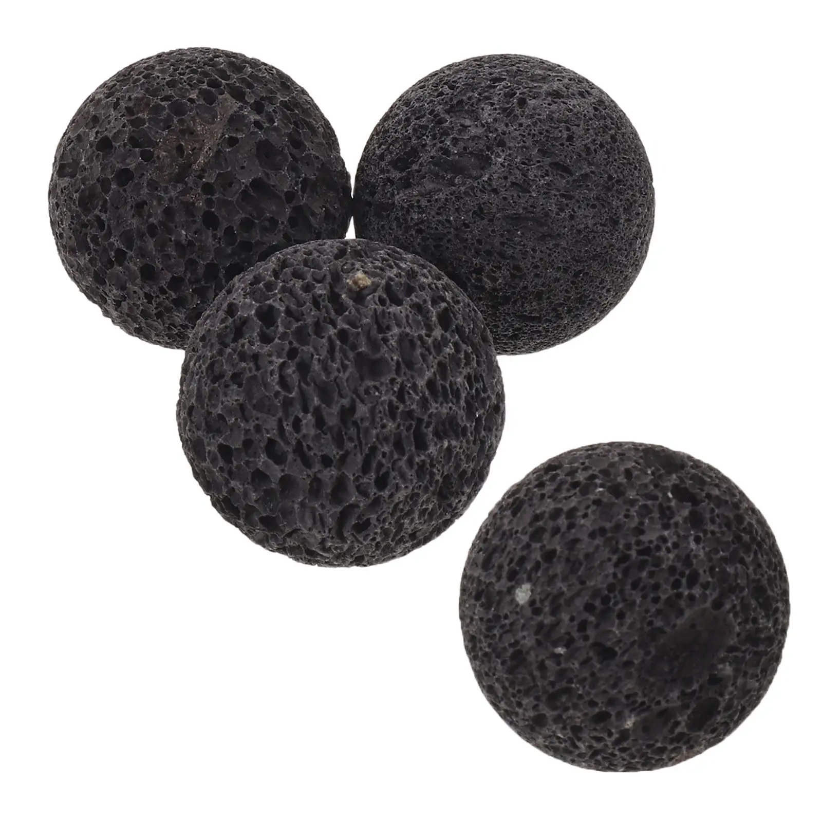 4Pcs Lava Rock Volcanic Decorative Balls Natural Porous Stone Spheres Neutral Rustic Bowl Filler for Living Room Vase