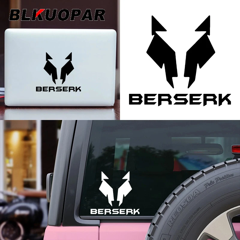 BLKUOPAR Eclipse Day guts Wolf's Head Dark Armor Car Sticker Anime Logo Decal Waterproof Die Cut Laptop Surfboard Car Styling