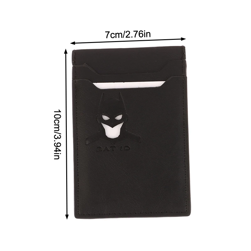 Portafoglio da uomo in pelle con pipistrello, regalo personalizzato per il marito, regalo unico per le vacanze di compleanno per lui, ideale per l'anniversario e il Natale