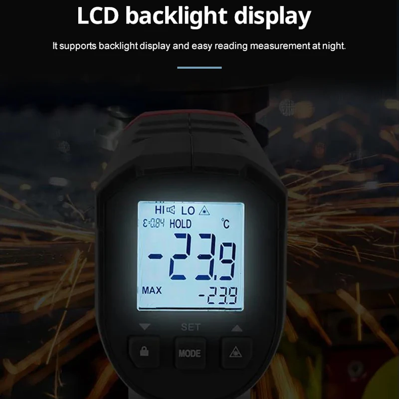 UNI-T UT306S UT306C Digital Thermometer Laser Non Contact Household Industrial Temperature Gun Professional Temperature Meter