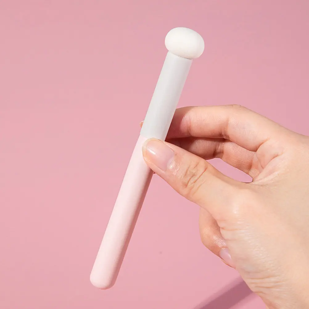 

4Pcs Makeup Powder with Handle Portable Foundation Sponge for Face Blending Smooth Application Travel Beauty Tool