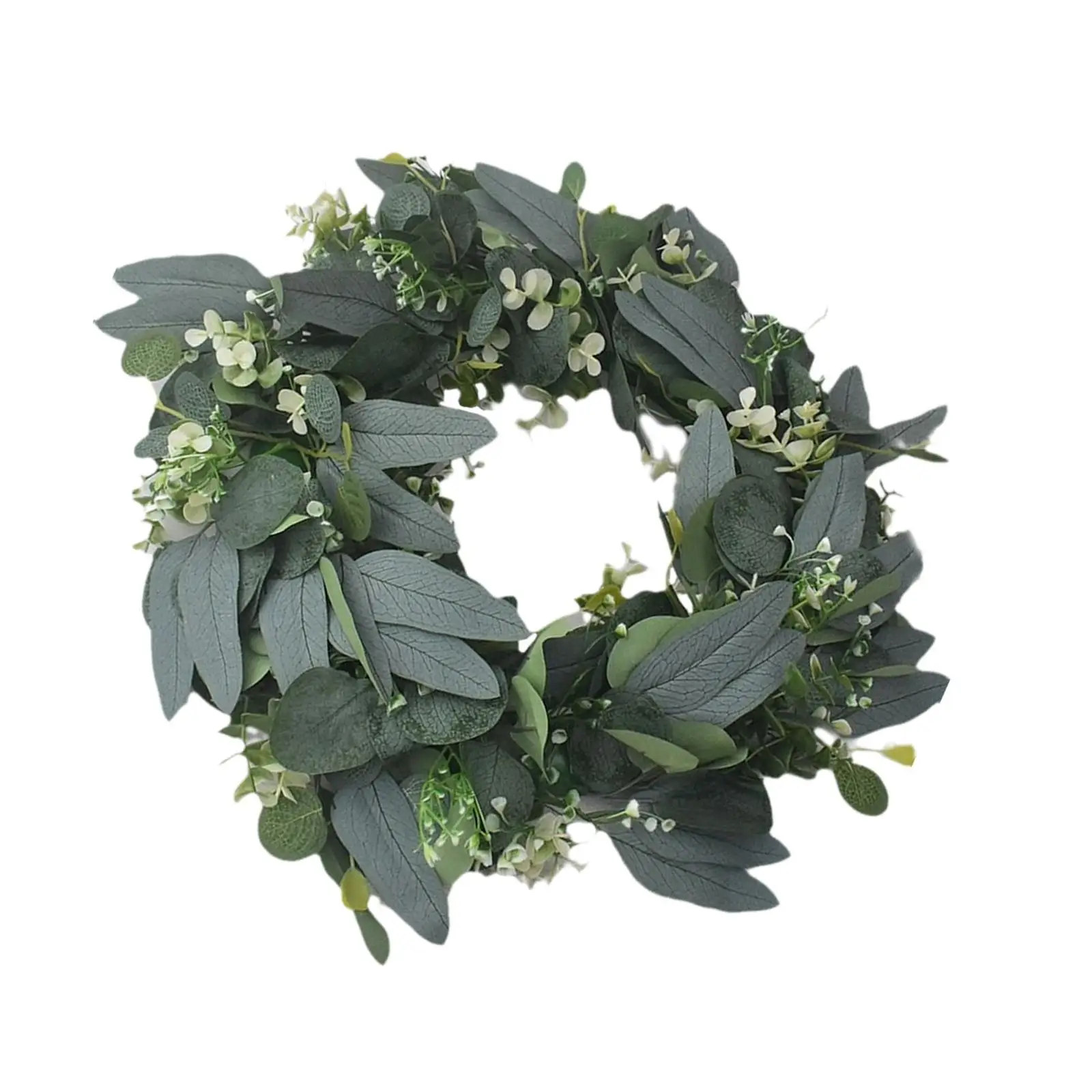 Artificial Flower Wreath Christmas Wreath Multifunctional Faux Flower Door Wreath Spring Summer Wreath for Wall Living Room