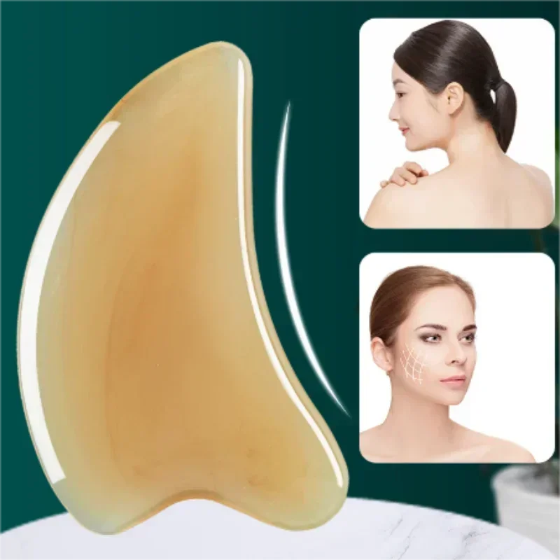 1pc Facial Massager Gua Sha Board Resin Face Scraping Face Massage Roller for Neck Eye Promote Blood Circulation Skin Care Tools