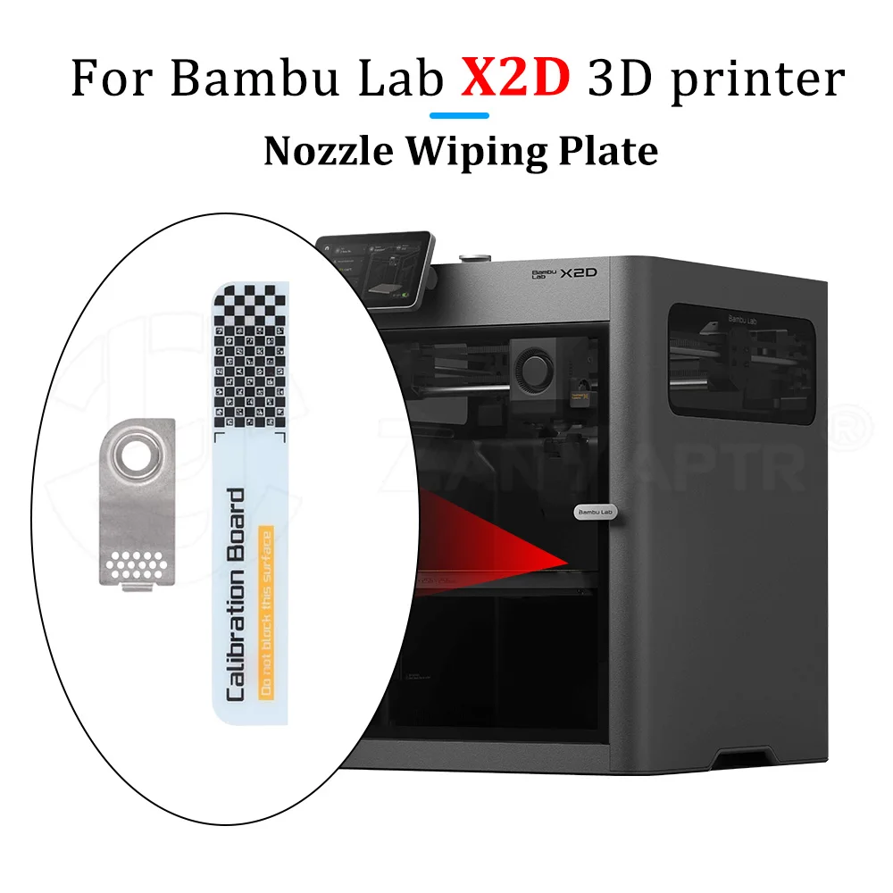

Nozzle Wiper Plate Original Assembly for Bambu Lab X2D Dual Extruder Durable Nozzle Cleaning Pad Spare Parts