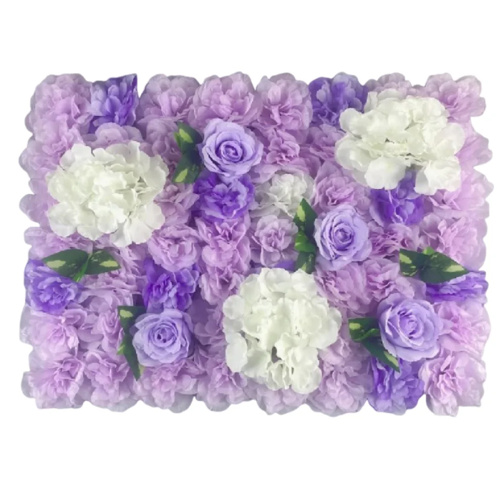 

Handmade Artificial Flower Wall Panels Realistic 60X40cm Wedding Wall Backdrop Wide Application Durable Silk Rose Flower Wall