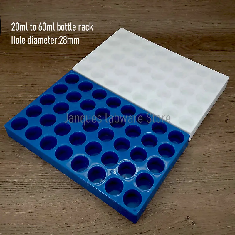 1 piece plastic chromatographic injection bottle Holder 2ml to 60ml sample bottle Rack Lab Sample vial Tray with 40 or 50 holes