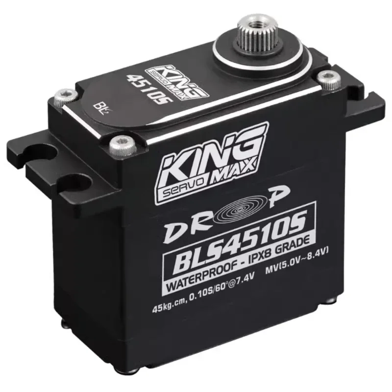 DrMasKINGMAX BLS4510S 92g 45KG Steel Gears High Performance Digital Multivoltage Standard Servo Make Your Model Car Go Faster