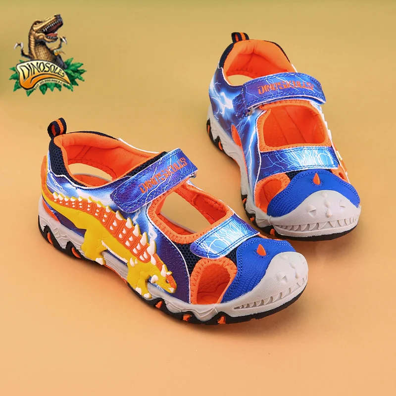 Dinosaurian children dinosaur sandals Tyrannosaurus rex boy summer new style sandals for children Baotou anti-skid