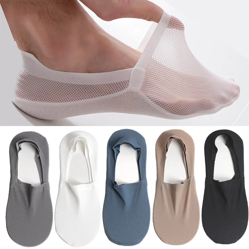 Low Cut 3 Pairs/set Men Boat Socks Cotton Summer Sweat absorbing and odor proof ice Thin Sock Breathable Soft Casual Mesh Socks