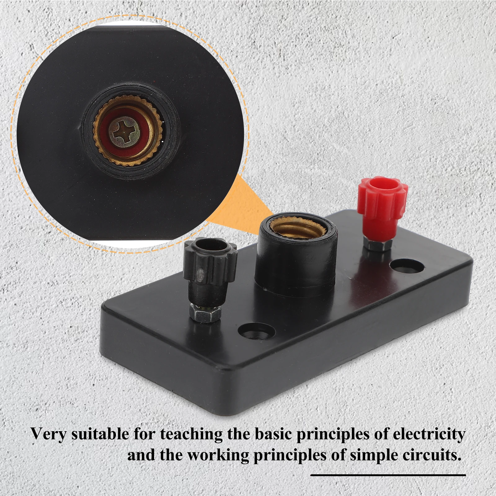 

10 Pcs Lamp Holder Screw Fitting Small Base Suite Electricity Teaching Light Black Primary School