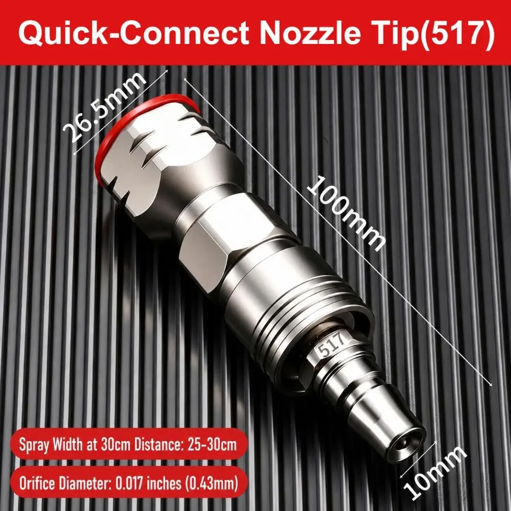 Quick Connect Airless Paint Sprayer Tips Stainless Steel Direct Spray Spray Nozzle Fine Atomization Anti Splash Paint Nozzle