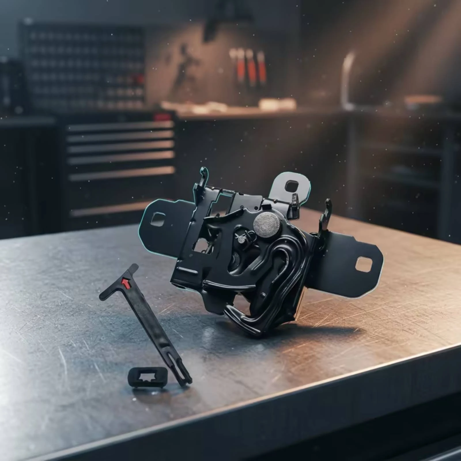 Hood Latch Assembly Reliable Hood Release Latch Long-Lasting Black for Car Owners, Vehicle Refurbishment