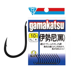 Gamakatsu Preto Farpado Ganchos, Aço de Alto Carbono, Super Wearable, Sharp, Anti-Corrosão Carp Hoo, ISEAMA, Japão