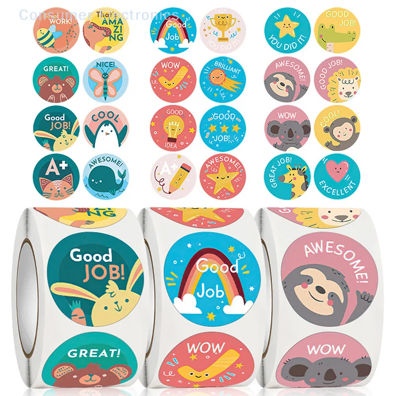 500PCS Reward Stickers For Kids School Supplies Classroom Motivational Sticker