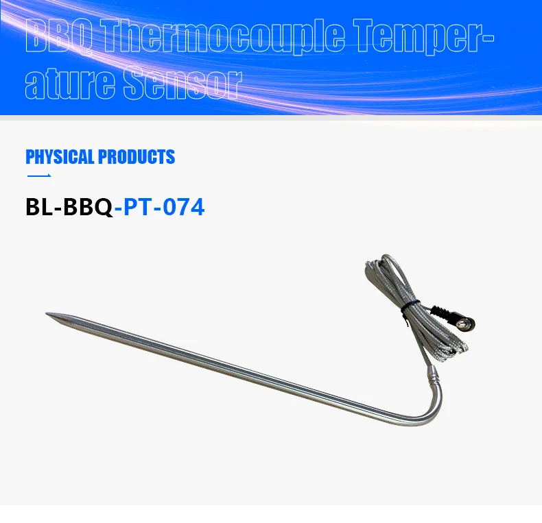 Thermomètre alimentaire numérique étanche 50 pièces Testo BL-RTD-PT-074 avec sonde de Thermocouple de Type K/T verrouillable