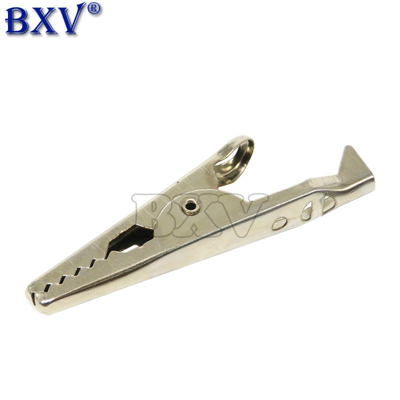 10Pcs 45Mm Alligator Clip Krokodil Elektrische Clamp Testen Probe Meter Zwart Rood Met Plastic Boot Power Test Clip nieuwe