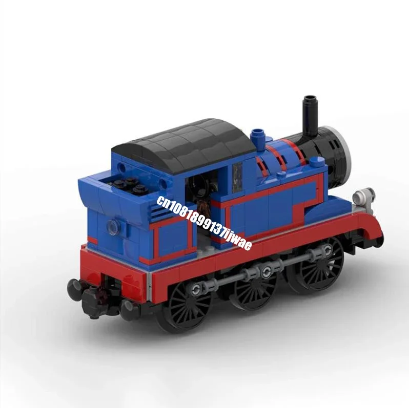 New 394PCS City Steam Locomotive Model MOC City Technology Train DIY creative ideas Kids Toys Gift Custom Puzzle