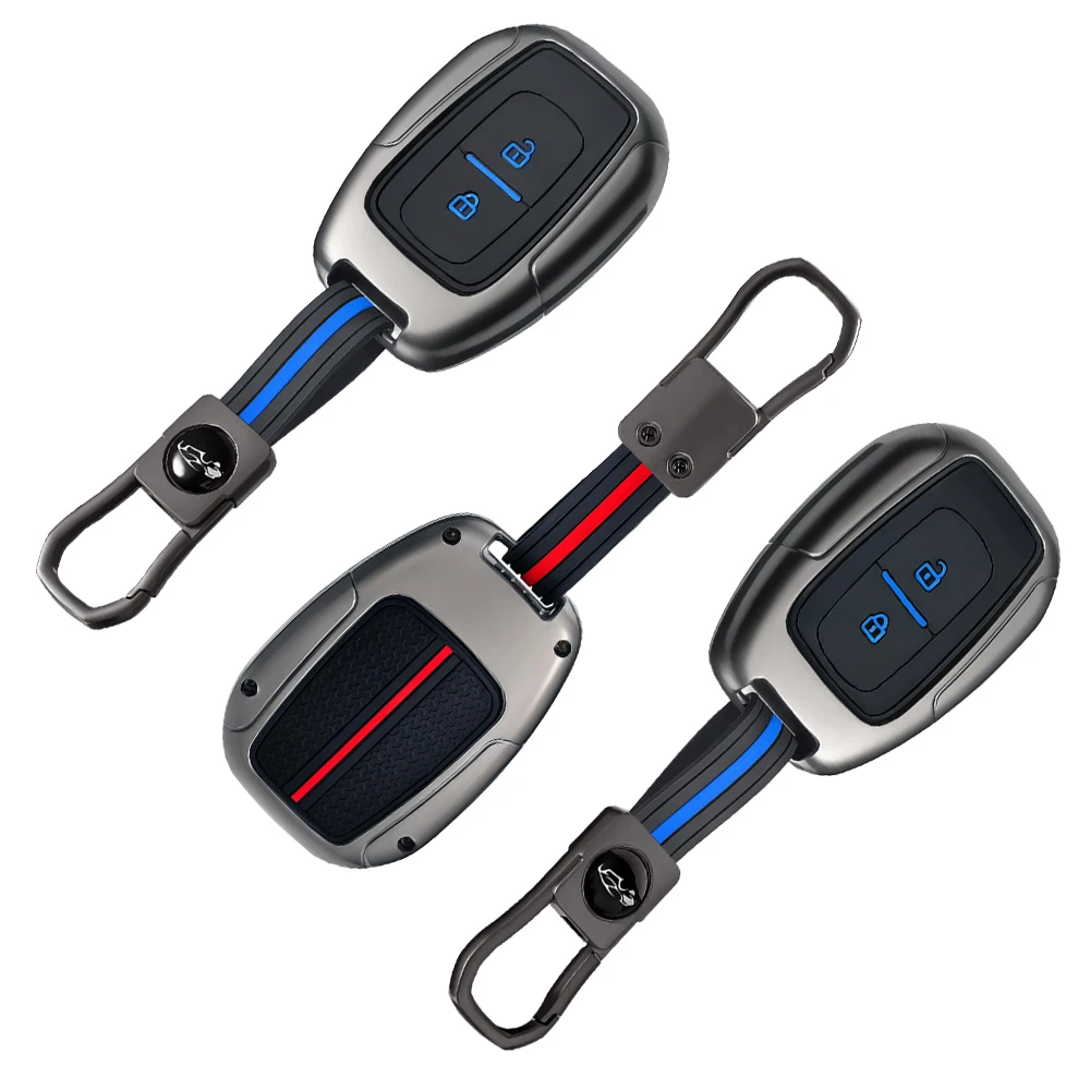 Capa de Chave em Liga de Zinco e Silicone para Renault Clio Modus Clio Dacia Sandero Logan Duster Dokker 2021 2020 2019
