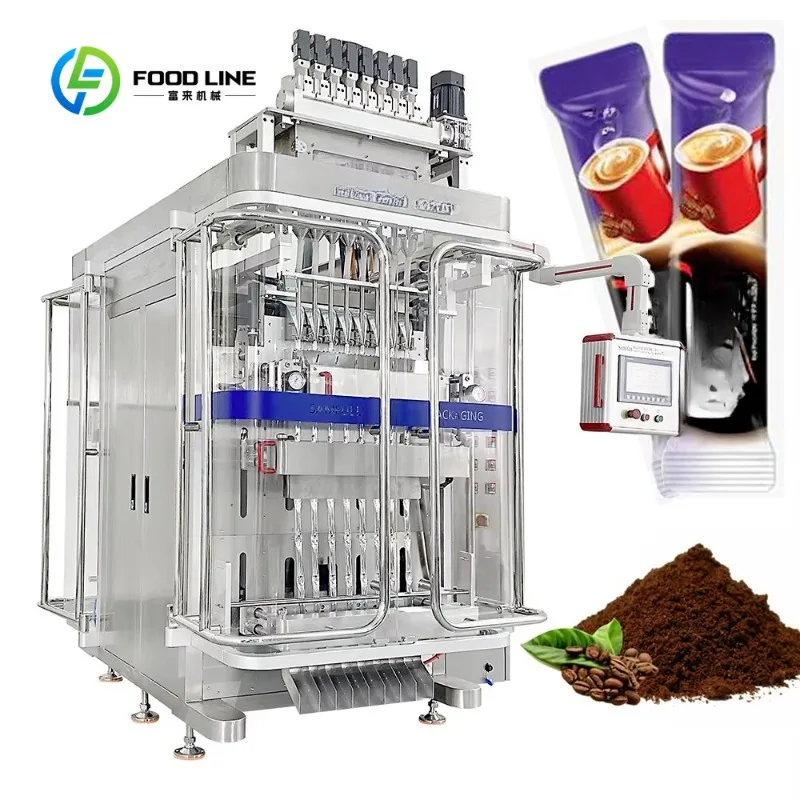 Custom Made Automatic Instant 3 in 1 Coffee Powder Stick Packaging Filling Machine