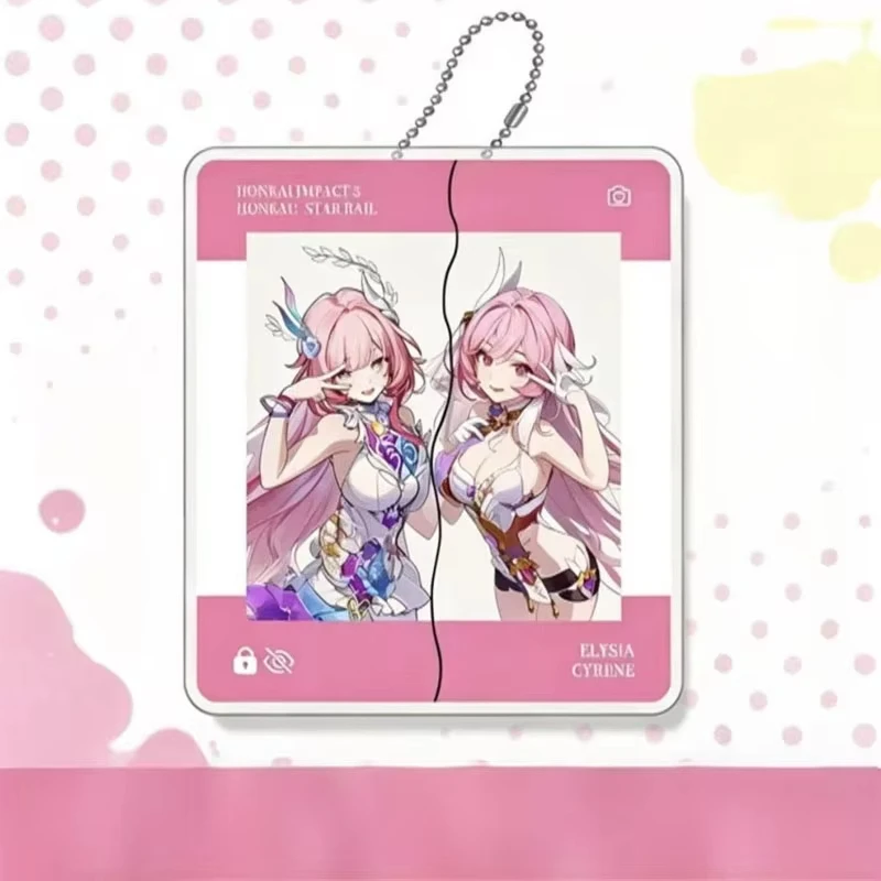 Hot Game Honkai: Star Rail Elysia Firefly Kafka Cosplay Keychain Acrylic Pendant Key Chain Decor Ornam ent Backpack Decoration