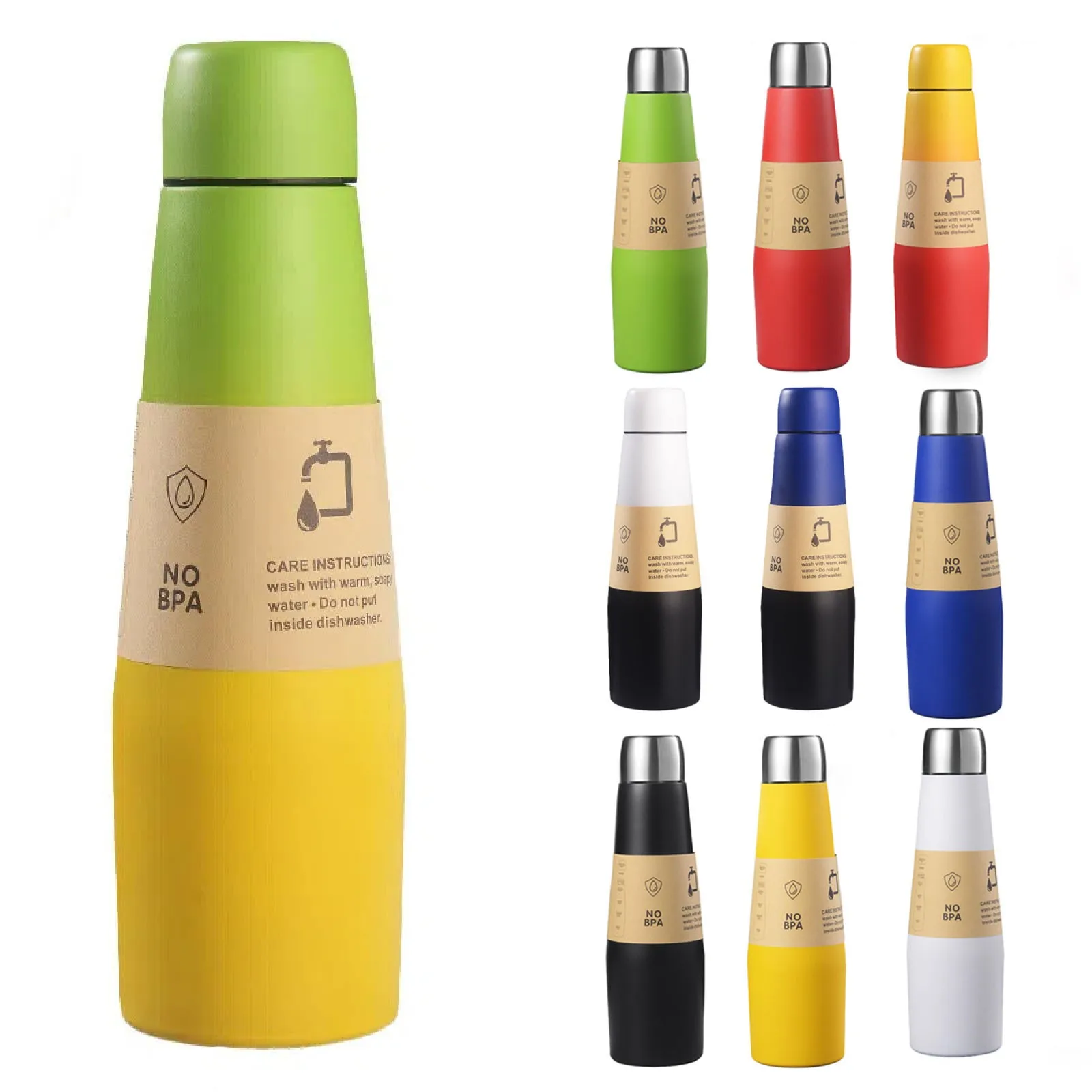 

New Hot-Selling High-Value Thermos Cup 304 Stainless Steel Vacuum Cup Coke Bottle Large-Capacity Portable Sports Water Cup