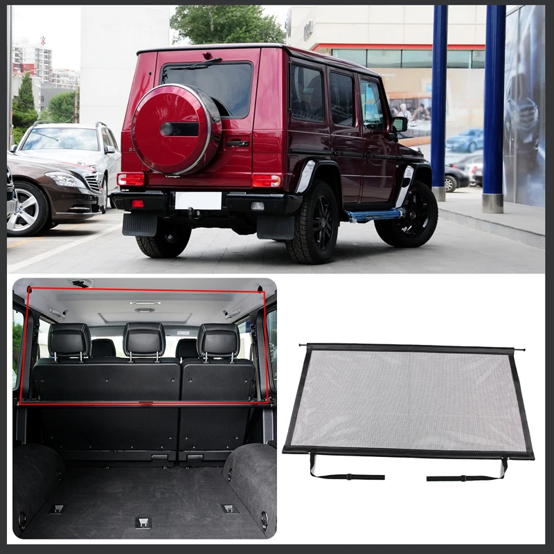 

For Mercedes-Benz G-Class 2004-2018 Car Modeling Trunk Safety Isolation Protective Netting Pet Fence Netting Car Accessories