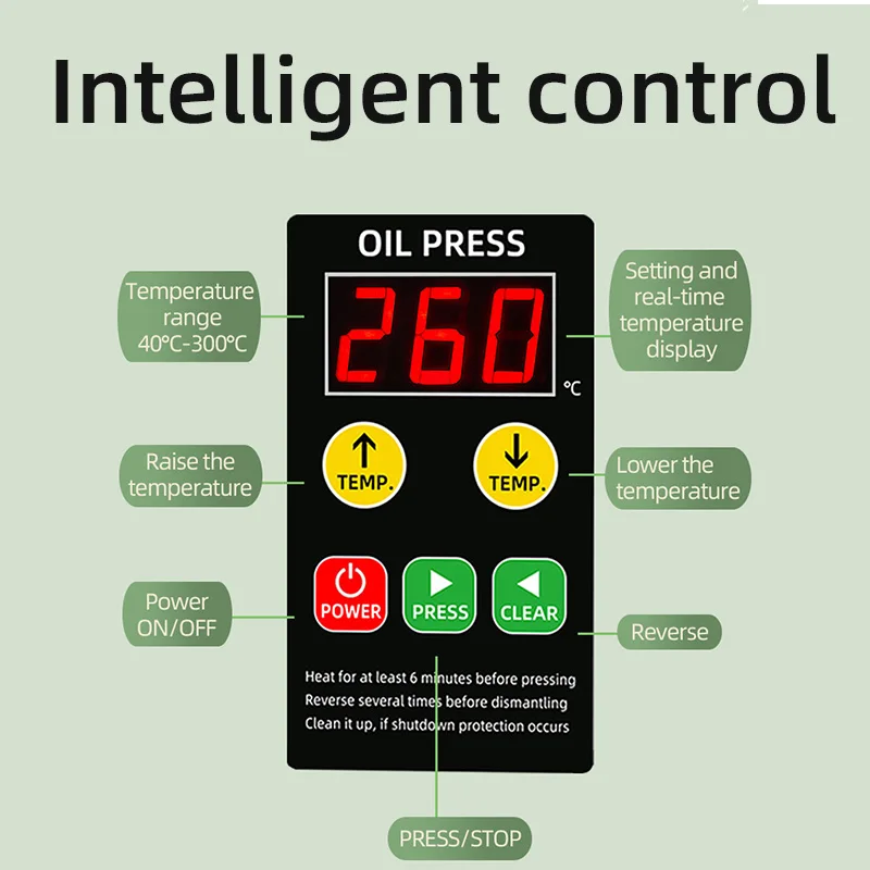 Prensa de aceite, nueva máquina automática, Extractor de aceite comercial para el hogar, prensador R6S
