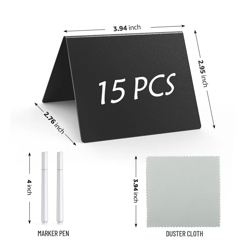 Latest 15 PCS 4 X 3 Inch Mini Chalkboard Signs For Food, Reusable Drink & Food Labels For Buffet, Party And Bakery