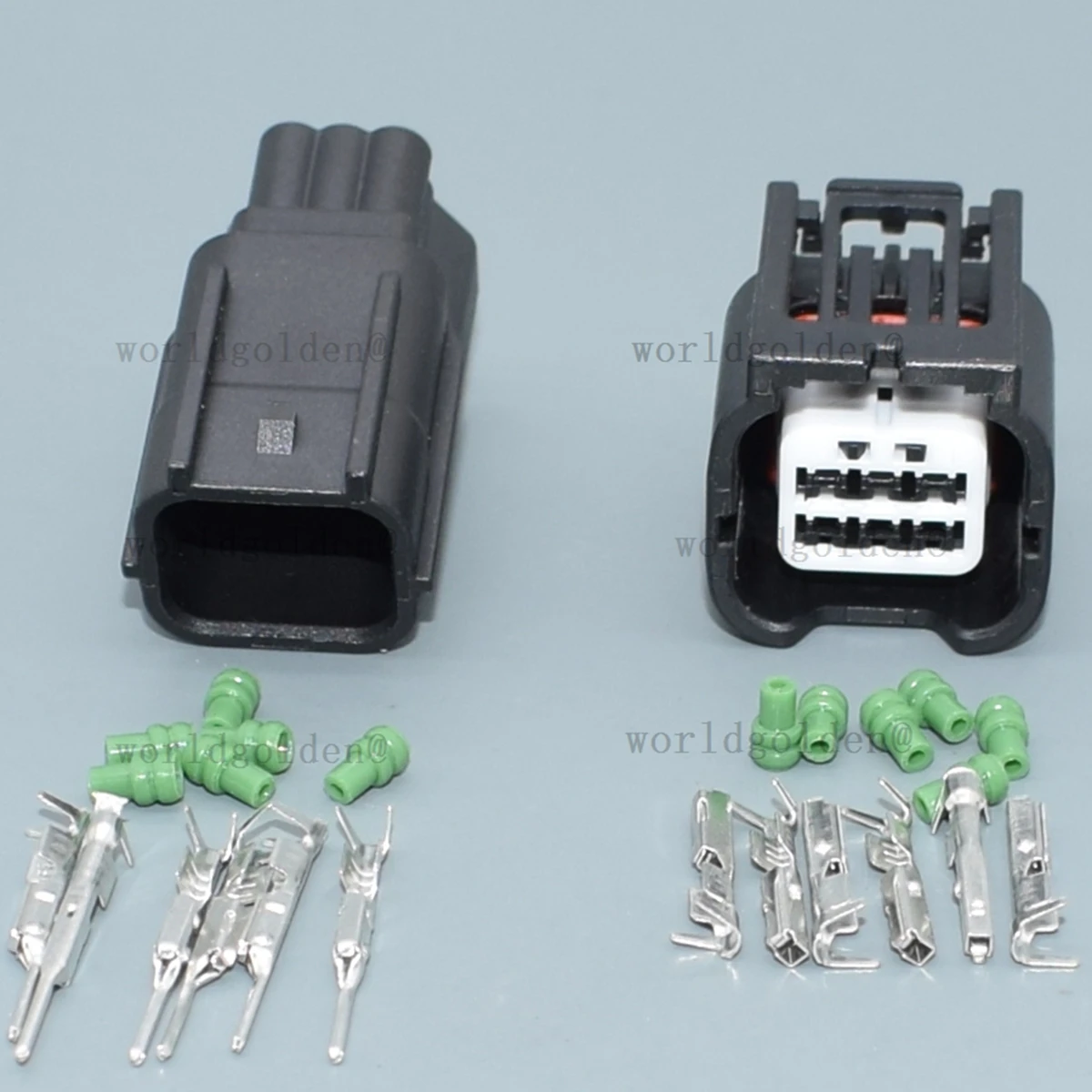Car Connector 7282‑2147‑30 7283‑2147‑30 6Pin Plug Set for Universal Vehicles Lamp Sensor Harness Replacement