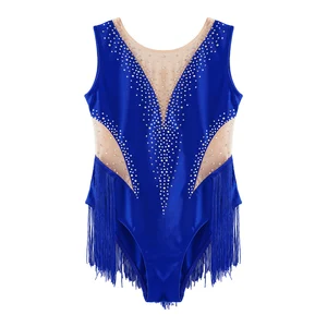 أطفال بنات بذلة الجمباز ملابس السباحة للباليه الجوارب الرقص الغنائي التزلج على الجليد شبكة شفافة زي ملابس الرقص أفضل 10 أزياء للتزلج على الجليد مبيعا - رقم 2