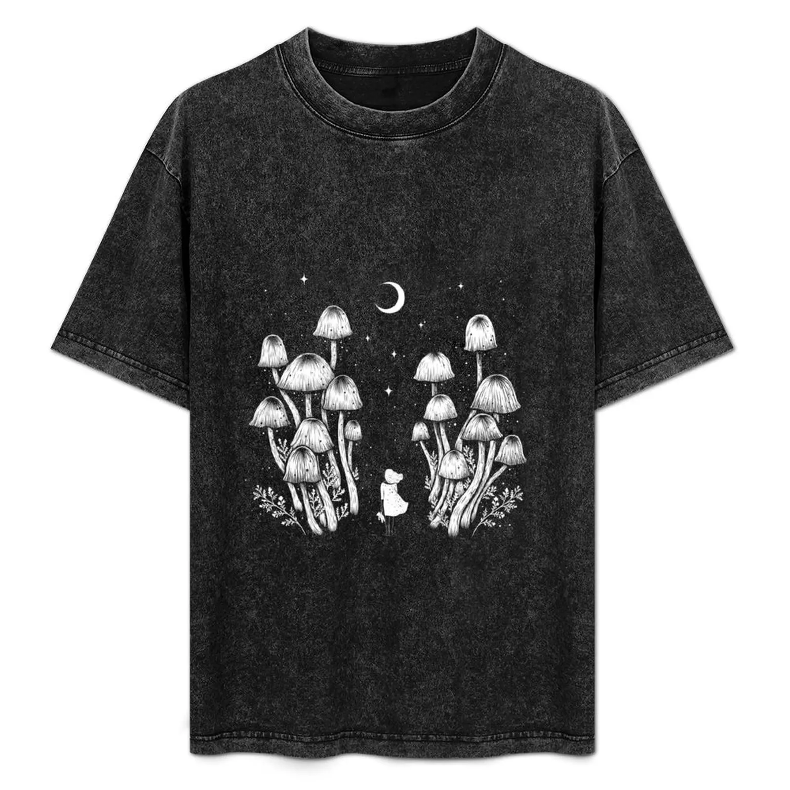 

Fungi Forest T-Shirt Plus Size Simple Casual Top