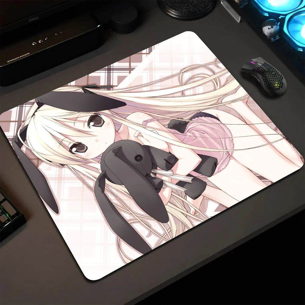 

Yosuga No Sora Mousepad Small LockEdge Mouse Pad For Gamers Computer Desk Pad Rectangular Anti-slip Rubber