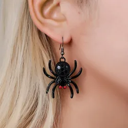 Spider Earrings Halloween Dress Up Ear Circle Funny Fashion Ear Nails Fashion Women Punk eardrop Jewelry Festival Party Gift