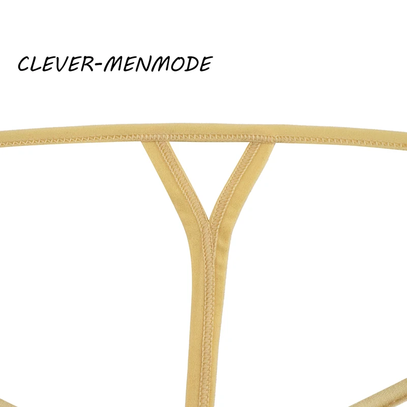 ملابس داخلية مثيرة للرجال من CLEVER-MENMODE ملابس داخلية مثيرة مفتوحة المنشعب فتحة القضيب ملابس داخلية على شكل حرف G ملابس داخلية مفرغة بدون حمالات على شكل حرف T من الخلف