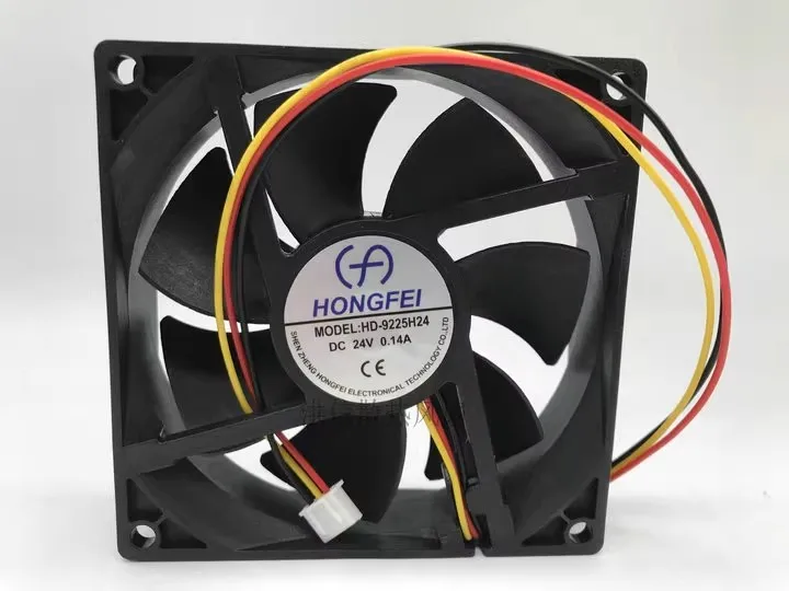 

Бесплатная доставка, оригинальный HD-9225H24 DC24V 0,14A трехпроводной вентилятор преобразователя частоты